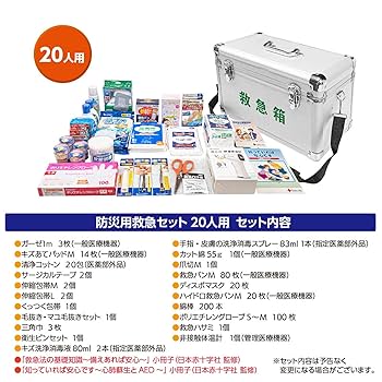 Amazon.co.jp: 日進医療器 リーダー アルミ防災用救急セット 20